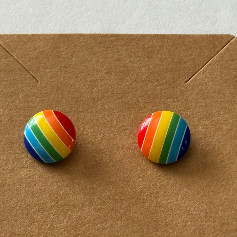 Rainbow Stud Earrings